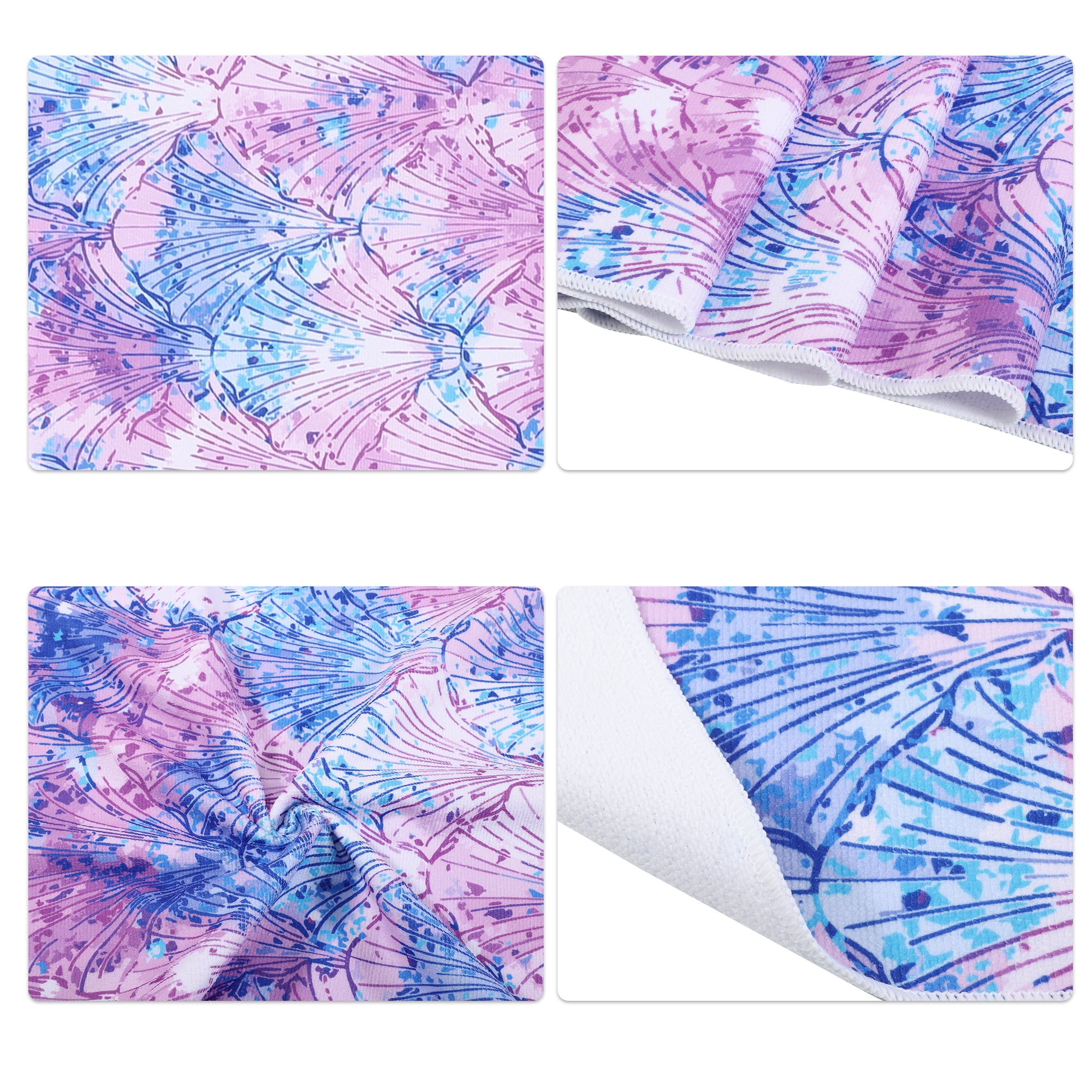 Unique Bargains Soft Absorbent Beach Towel Purple 59"x30" for Beach 1 Pc