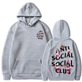 thumbnail image 4 of Sudadera con capucha con estampado ANTI SOCIAL CLUB Sudadera con capucha genial para hombre Sudadera con capucha con diseño gráfico informal para hombre con bolsillo tipo canguro, 4 of 4