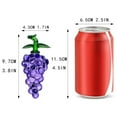 thumbnail image 3 of Estatuilla de uva morada de vidrio hecha a mano, coleccionable, adorno de fruta de cristal, decoración artística, miniatura de uva de vidrio para el hogar y la Oficina, 3 of 5