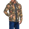 thumbnail image 3 of Zip Up Hoodies for Men - Squirrel Mushroom Yellow Flower Long Sleeve Comfrt Men'S Fashion Hoodies & Sweatshirts, Jackets for Men Hoodies Pullover Clothing Clothes with Pouch, 3 of 5