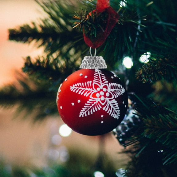 LITINKIMI 100Pcs Ornament Tops Silver Round Diy Ornament For Christmas Tree Decorations