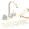 thumbnail image 2 of Clearance New Kitchen Sink Faucet Mat, Silicone Drainage Mat Sink Tray, Sink Protector Kitchen Bathroom Sink Faucet Mat Protector Buy 2 get 10% off, 2 of 5