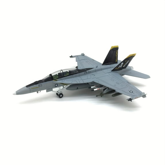 JAGOCY 1:100 NAVY F/A-18F Hornet VF-84 Jolly Rogers Two-Seater Carrier-Based Metal Fighter Model Diecast Airplanes Military Display Model Aircraft For Collection