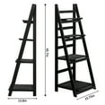 Fionafurn Wooden 4Tier Ladder Shelf Foldable Bookshelf Plant Stand