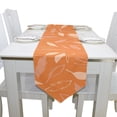 thumbnail image 4 of EREHome Orange Motif Table Coureur Décoration de Table Décoration 13x70 Pouces, 4 of 5