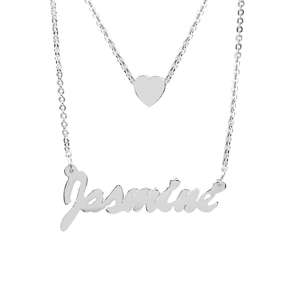Personalized Name Necklace With Heart