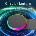 thumbnail image 4 of 15W Magnetic Wireless Car Mount Charger with RGB Flowing Lights, 108LBS Strong Vacuum Suction Phone Holder, Bendable Memory Alloy Arm Car Phone Holder For iPhone 17/16/15/14/13/12, 4 of 7
