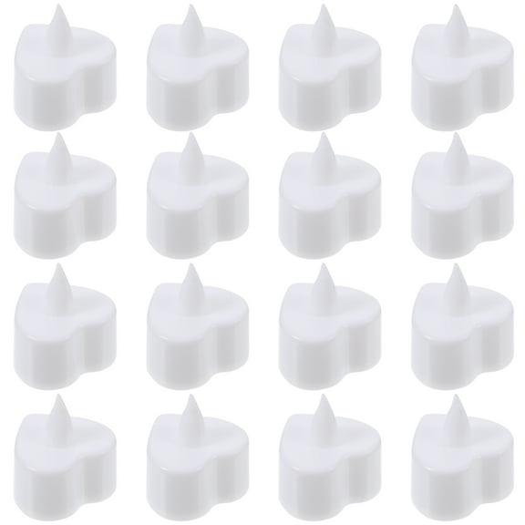 MEIBUTYUP Heart Shape Tealight Candles Assorted Color 24Pcs Valentine Day Atmosphere