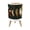 Color 4, variant on Small Trash Can with Lid Abstract Orange Yellow Swirl Fluid Motion 1.8 Gallon Dog Proof Trash Can Round Garbage Can Waste Bin Wastebasket for Bathroom Bedroom Living Room