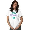 thumbnail image 3 of Team Mermaid Under the Seashell Cute Women's Graphic T Shirt Tees Brisco Brands S, 3 of 6