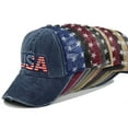 thumbnail image 6 of American Flag Hats Patriotic Vintage Adjustable Baseball Trucker Hat for Man Women, 6 of 6