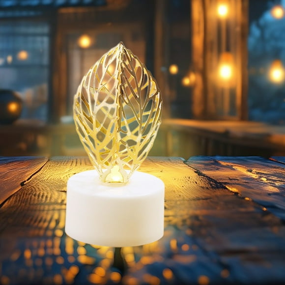 WIZUTIZ LED Electronic Candle Light Romantic LED Electronic Candle Light Bedroom Bedside Night Light Proposal Romantic Light Desktop Small Ornaments Home Assembly The Best of Both Worlds Yellow