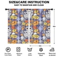 thumbnail image 2 of Blackout Kids Curtains,Halloween Cute Icons Collage Pattern Childrens Insulated Curtains Set Of 2,Bedroom Essentials,Toddler Room Decor 52"x84", 2 of 5