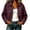 Wine, variant on VSSSJ Women's Bomber Jacket Loose Fit Zip Up Solid Color Textured Long Sleeve Lapel Collar Casual Fashion Coats Outerwear Tops Pink L