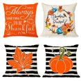 thumbnail image 3 of Autumn Maple Leaf Pumpkin Pillowcase 45*45cm Fall Home Cushion Decor Throw Pillow Cover B2K7, 3 of 8