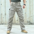 thumbnail image 2 of SRZYMJ Men's Stretch Tactical Pants Water Resistant Ripstop Cargo Pants Outdoor Lightweight Work Hiking Pants, 2 of 9