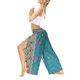 thumbnail image 5 of VISgogo Pantalones de pierna ancha de verano para mujer, pantalones sueltos sueltos de tiro medio con estampado bohemio con divisiones para yoga, playa, vacaciones VISgogo  moda, 5 of 8