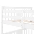 thumbnail image 2 of White Full over Full Bunk Bed with Ladder for Bedroom, Guest Room Furniture, 2 of 9
