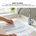 thumbnail image 7 of SMIXLN Placemats Set of 4, Vinyl Woven Place Mats for Kitchen Table Indoor/Outdoor, Washable Placemat Wipeable Dining Table Mats, Silver Stripe, 12x18 Inch, 7 of 7