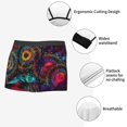 thumbnail image 3 of Balery Mandala Colorful Calzoncillos bóxer para hombre, ropa interior de algodón suave y transpirable con cinturilla de nailon-XX-Large, 3 of 5