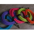 thumbnail image 2 of Cable para Instrumentos Ernie Ball Naranja Neón Trenzado Recto/Acodado 3 m, 2 of 4