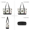 thumbnail image 6 of FORMRS Canvas Laptop Tote Bag for Women with 15.6" Computer Compartments Shoulder Handbag, Green Christmas House, 6 of 7