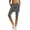 Dark Gray Pants, variant on Women Casual Knit Pull On Skirt Pants With Pockets Stretchy Capri Leggings For Tennis Yoga Trendy Ladies Solid Color Summer Trousers