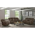 thumbnail image 3 of Sunset Trading Avant 3-Piece Faux Leather Reclining Living Room Set in Brown, 3 of 8