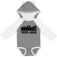 thumbnail image 3 of Inktastic Tokyo Japan City Skyline with Grunge Boys or Girls Long Sleeve Baby Bodysuit, 3 of 5