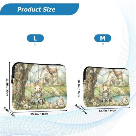 YAZAOO Laptop Sleeves Simplicity Creative Pattern Slim and Light YAZAOO Laptop Bag Style No.395646253