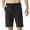 Black, variant on Xysaqa Mens Casual Cotton Linen Shorts, Summer Lounge Yoga Beach Shorts Comfy Breathable Elastic Waist Pajama Short Pockets