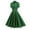Green, variant on Stylish SMihono 1950's Dresses for Women Rockabilly Dresses Retro Dress Short Sleeve Tie Neck Swing Dress Cocktail Dress Green L