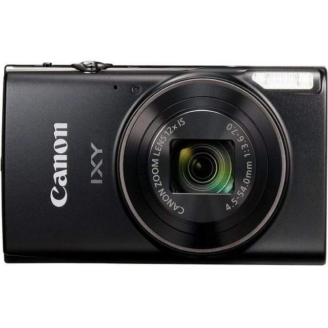 Canon IXY 650 Appareil Photo Numérique Compact - Noir, Zoom Optique 12x, Wi-Fi, Boîtier Seulement, Compatible avec Cartes SD