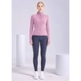 thumbnail image 4 of Womens Full Zip Running Track Jacket Workout Slim Fit Yoga with Thumb Holes Lilac XL, 4 of 7