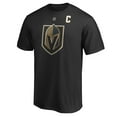 thumbnail image 2 of Men's Fanatics Mark Stone Black Vegas Golden Knights Authentic Stack Player Name & Number Captain Patch T-Shirt, 2 of 3