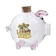 thumbnail image 2 of Hucha de cristal con forma de cerdito, adorno para ahorrar dinero, tarro para guardar monedas, ideal para la ducha, para niños y niñas, de escritorio. Rosa, 2 of 9