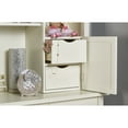 thumbnail image 2 of Evolur Aurora Hutch and Bookcase, Ivory Lace, 2 of 9