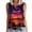 Orange, variant on gbyLJF Crew Neck Tank Tops for Women Cow Print Tank Top Women's Tank Tops Dressy Casual Contour Tank Top