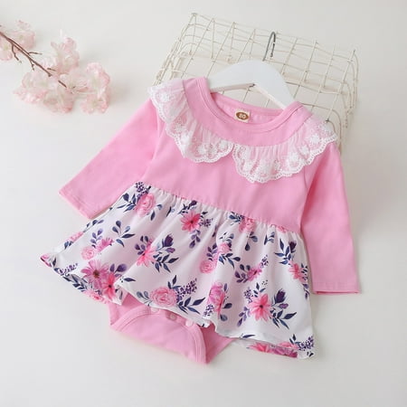 

Jeborah Newborn Infant Baby Girls Winter Long Sleeve Flowers Printing Romper Jumpsuit Sales