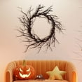 thumbnail image 4 of sruoe Halloween Decorations, Indoor Outdoor Halloween Decor, Artificial Wreaths, Halloween Decorations for Outside, Halloween Wreaths for Front Door, Hanging Horror Night Branch Wreath, 4 of 6