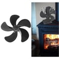 thumbnail image 4 of Accesorio de Ventilador de Estufa Baoblaze 5 Aspas Calor para Madera Negro, 4 of 8