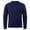 Navy, variant on Qulqfy Slim Fit Men's Sweaters Casual Cable Knit Pure Brown Winter Long Sleeve Fall Stretchy Crew Neck Sweater Mens Undershirts M