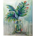 thumbnail image 2 of Great Art Now Palm Leaves Red by Jeanette Vertentes 2 Piece Canvas Art Set Each 12"W x 15"H, 2 of 3