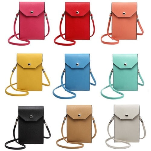 Adagod Fashion Women Hasp Hit Color Shoulder Bags Messenger Bag Coin Bag Phone Bag 