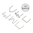 thumbnail image 2 of 1200Pcs Hot Stapler Staples for Plastic Welder Repair Melt Hot Welding Machine Welding Bumper Car Repair Tool,6 Types, 2 of 8