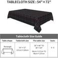 thumbnail image 2 of Rectangle Tablecloth 60x84 Inch, Christmas Check Plaid Rectangular Tablecloths Waterproof Table Covers Table Topper Cover for Buffet Table, Parties, Holiday Dinner, Wedding, 2 of 8