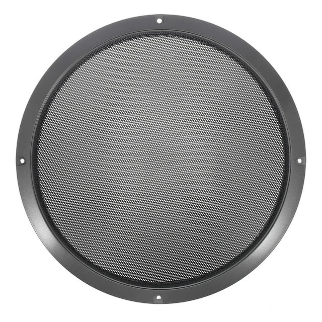 Unique Bargains 10'' Vehicle Audio Speaker Cover Mesh Subwoofer Horn Guard Decorative Circle Grille Protector Titanium Tone