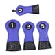 thumbnail image 3 of 4 fundas de madera para palos de golf, antiarañazos, portátiles, de cuero sintético. Azul, 3 of 9