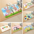 thumbnail image 4 of Kitchen Rugs Cute Bunny Festival Carpet Easter Eggs Bath Rug Easter Welcome Doormat Happy Easter Day Home Decor, 4 of 4