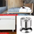 thumbnail image 4 of Patas para muebles Juego de 4 patas para muebles regulables en acero inoxidable, 4 of 5